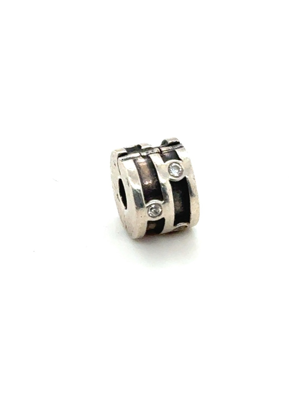 Pandora White Cz Abstract Clip Charm